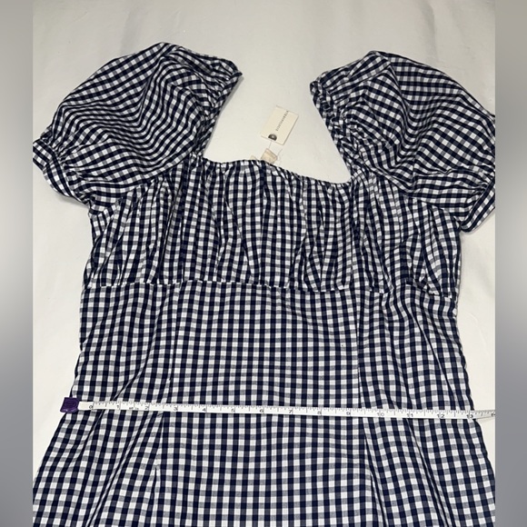 Anthropologie Forever That Girl Gathered Puff Sleeve Mini Dress - Picture 8 of 10